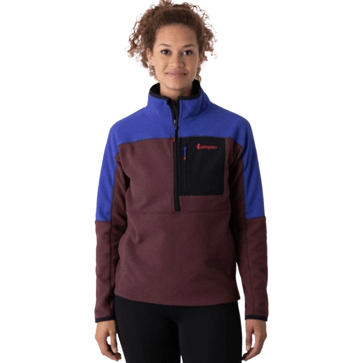 Cotopaxi Abrazo Half-Zip Fleece Jacket - Women's Blue Violet & Black Iris, S