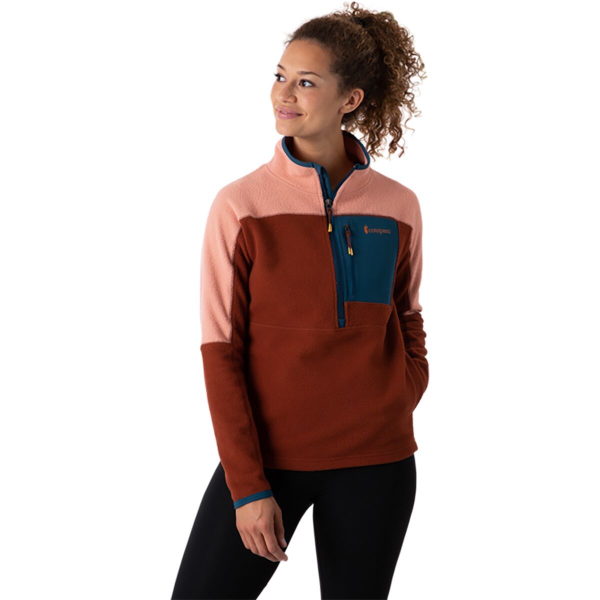 Cotopaxi Abrazo Half-Zip Fleece Jacket - Women's Clay & Rust, M