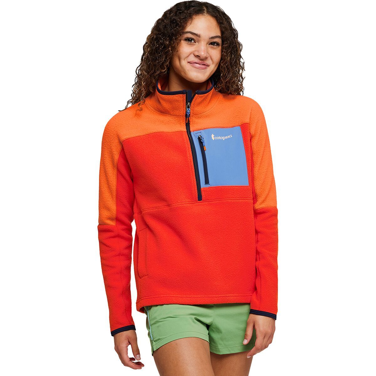 Cotopaxi Abrazo Half-Zip Fleece Jacket - Women's Nectar & Canyon, XXS