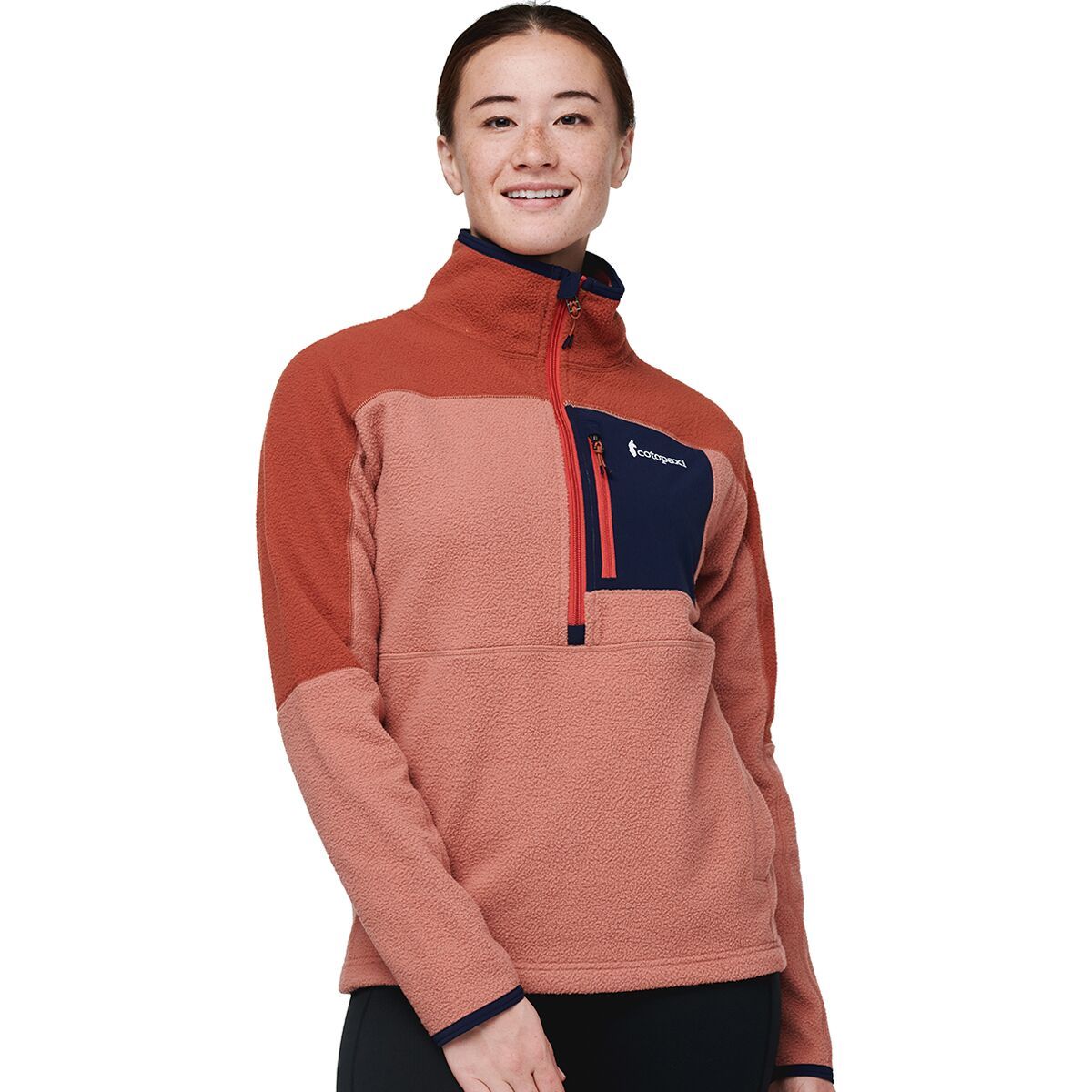 Cotopaxi Abrazo Half-Zip Fleece Jacket - Women's Spice/Earthen, XXS