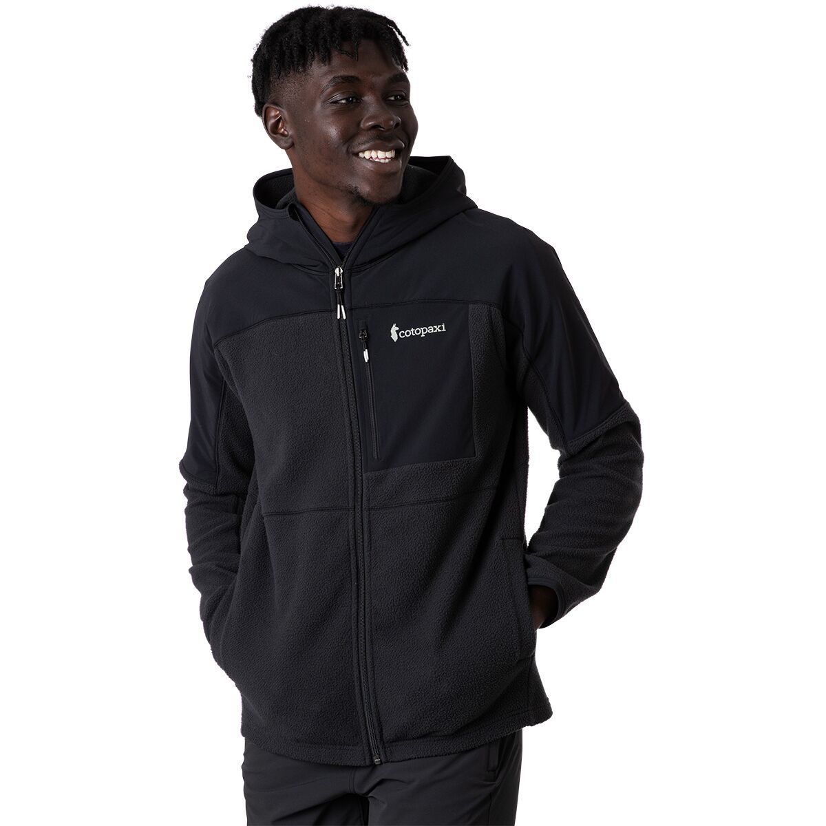 Cotopaxi Abrazo Hooded Full-Zip Fleece Jacket - Men's Black, M