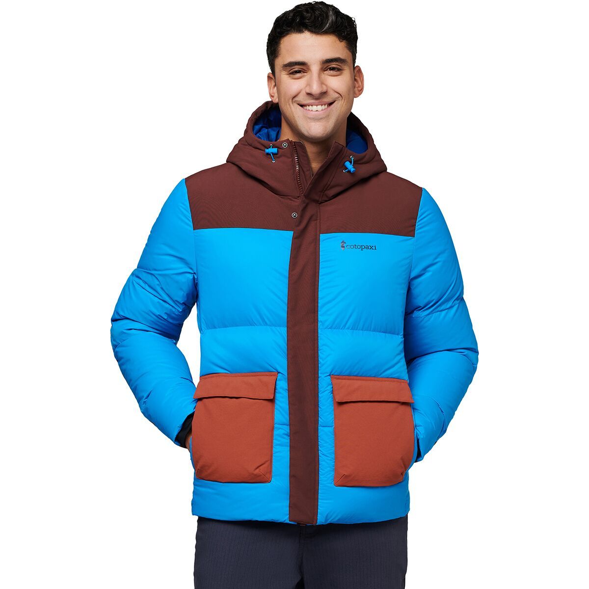 Cotopaxi Solazo Down Parka - Men's Chestnut & Saltwater, M
