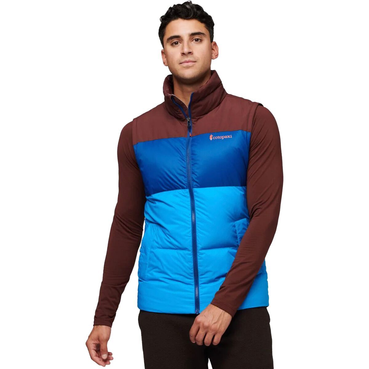 Cotopaxi Solazo Down Vest - Men's Chestnut & Saltwater, M