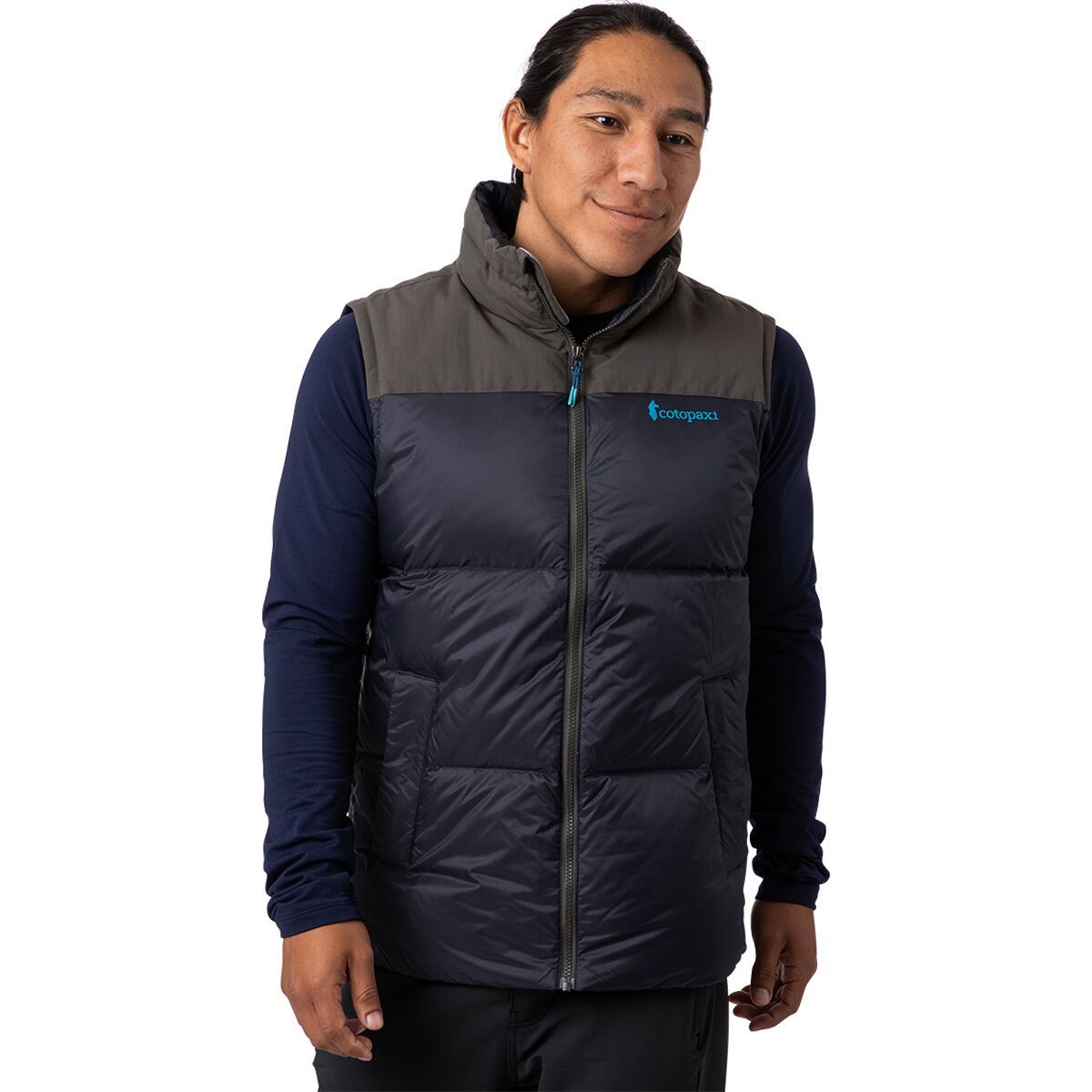 Cotopaxi Solazo Down Vest - Men's Iron & Black, XL