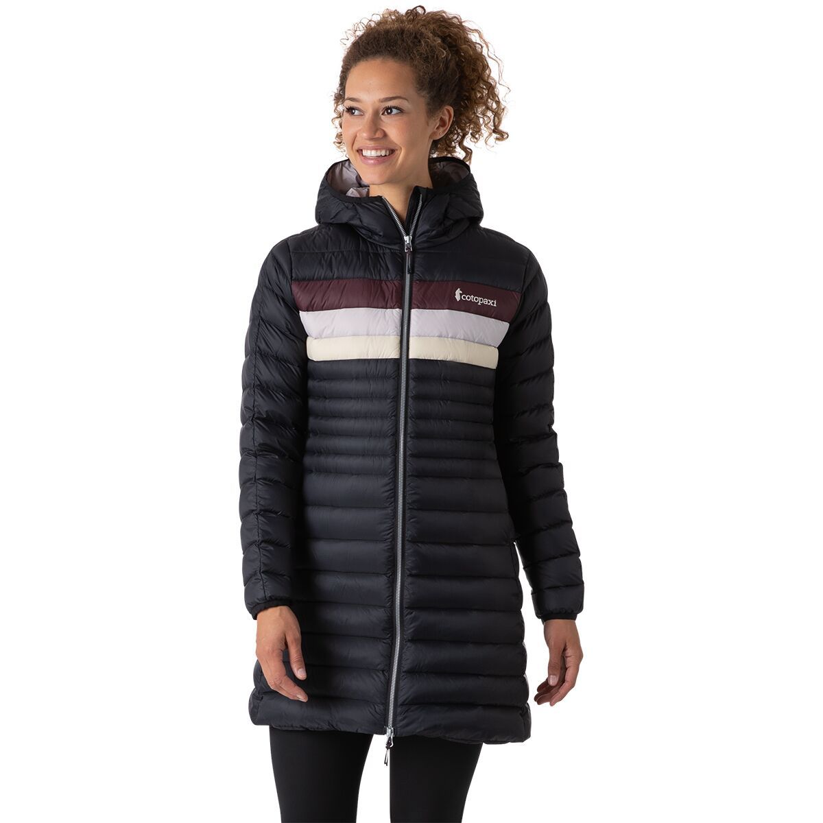 Cotopaxi Fuego Down Parka - Women's Black Stripes, M