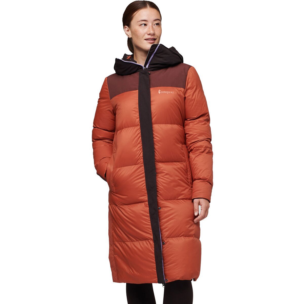 Cotopaxi Solazo Down Parka - Women's Cavern (Chestnut)/Spice, S