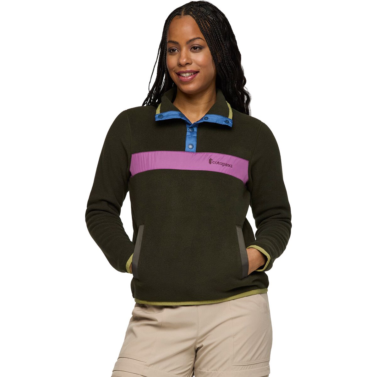 Image of Cotopaxi Teca Fleece Pullover - Women's Deep Dark Woods, M