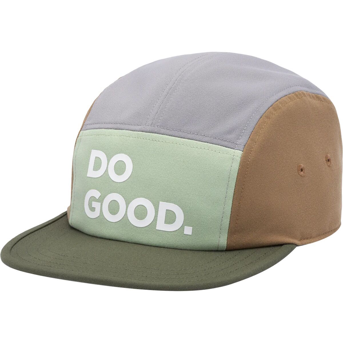 Cotopaxi Do Good 5-Panel Hat Green Tea/Fatigue, One Size