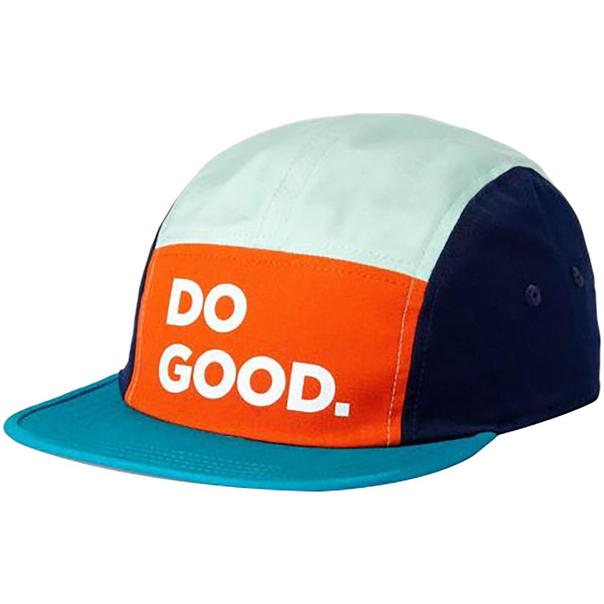 Cotopaxi Do Good 5-Panel Hat Papaya & Lagoon, One Size