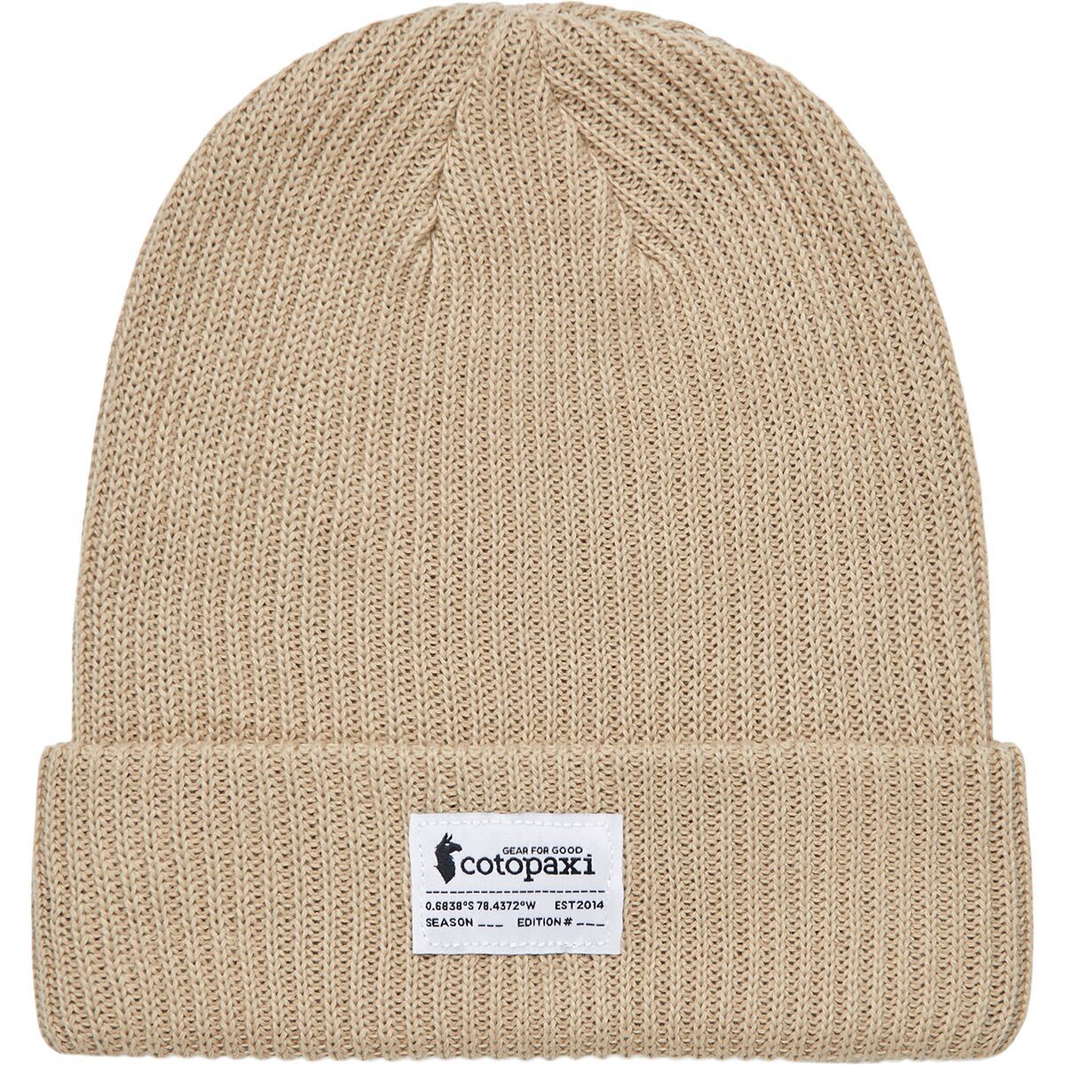 Image of Cotopaxi Wharf Beanie - Cotopaxi Patch Oatmeal, One Size