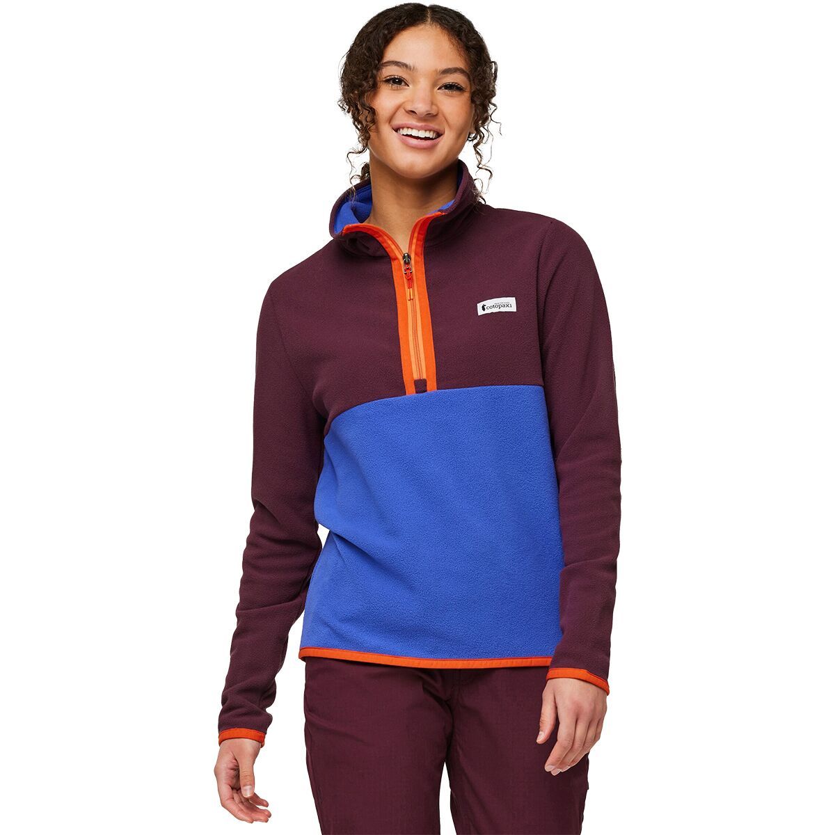 Cotopaxi Amado Fleece Pullover - Women's Wine/Blue Violet, XS