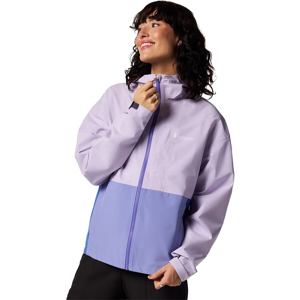 Image of Cotopaxi Cielo Rain Jacket - Women's Moonbeam and Aster, XS