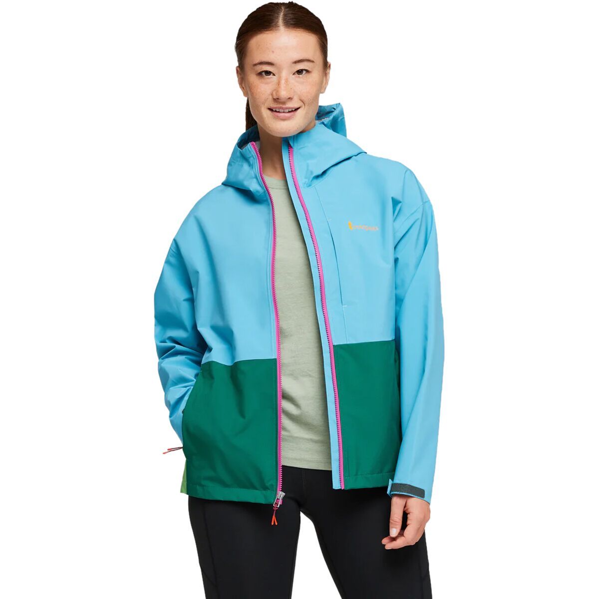 Cotopaxi Cielo Rain Jacket - Women's Poolside, XL