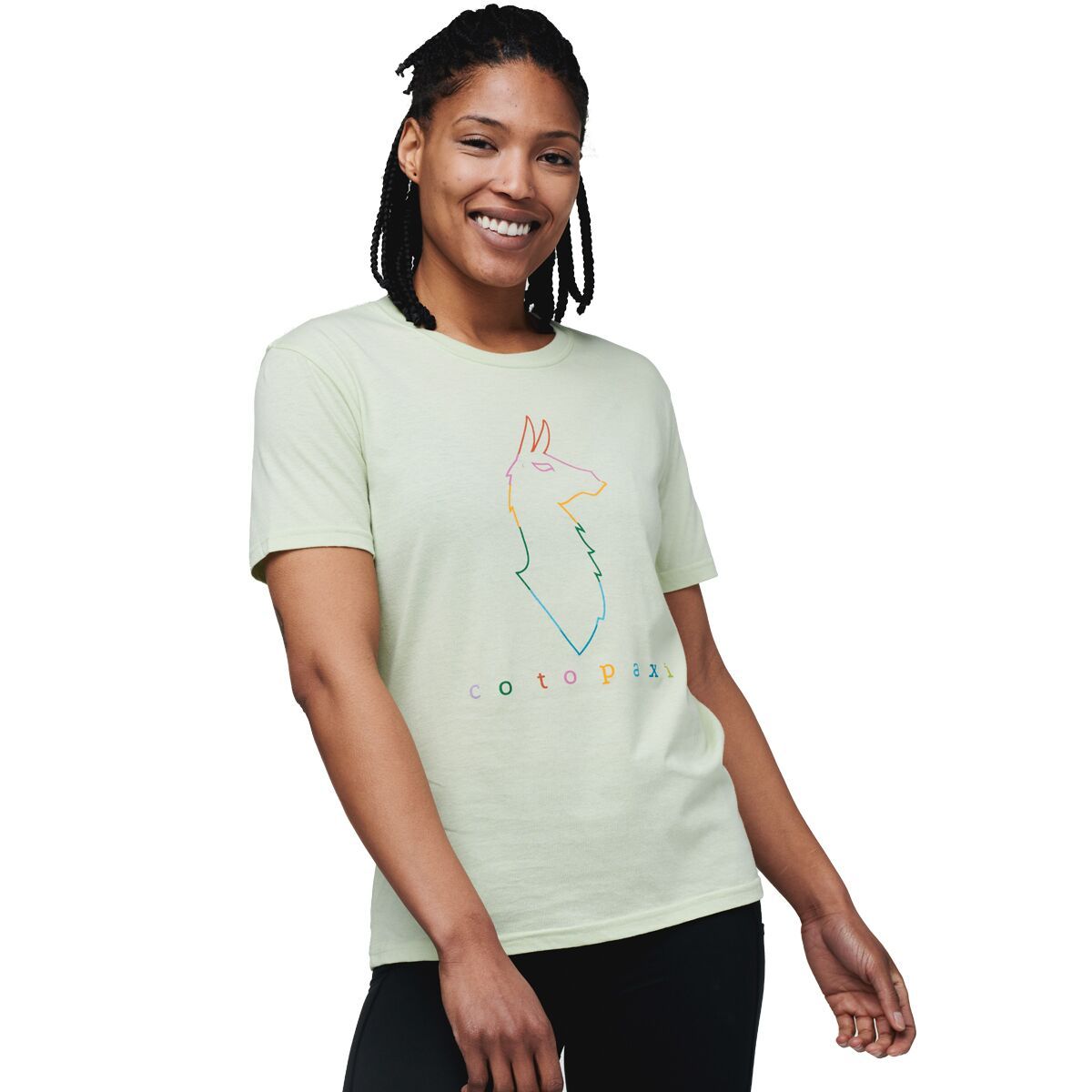 Cotopaxi Electric Llama T-Shirt - Women's Lichen, XS