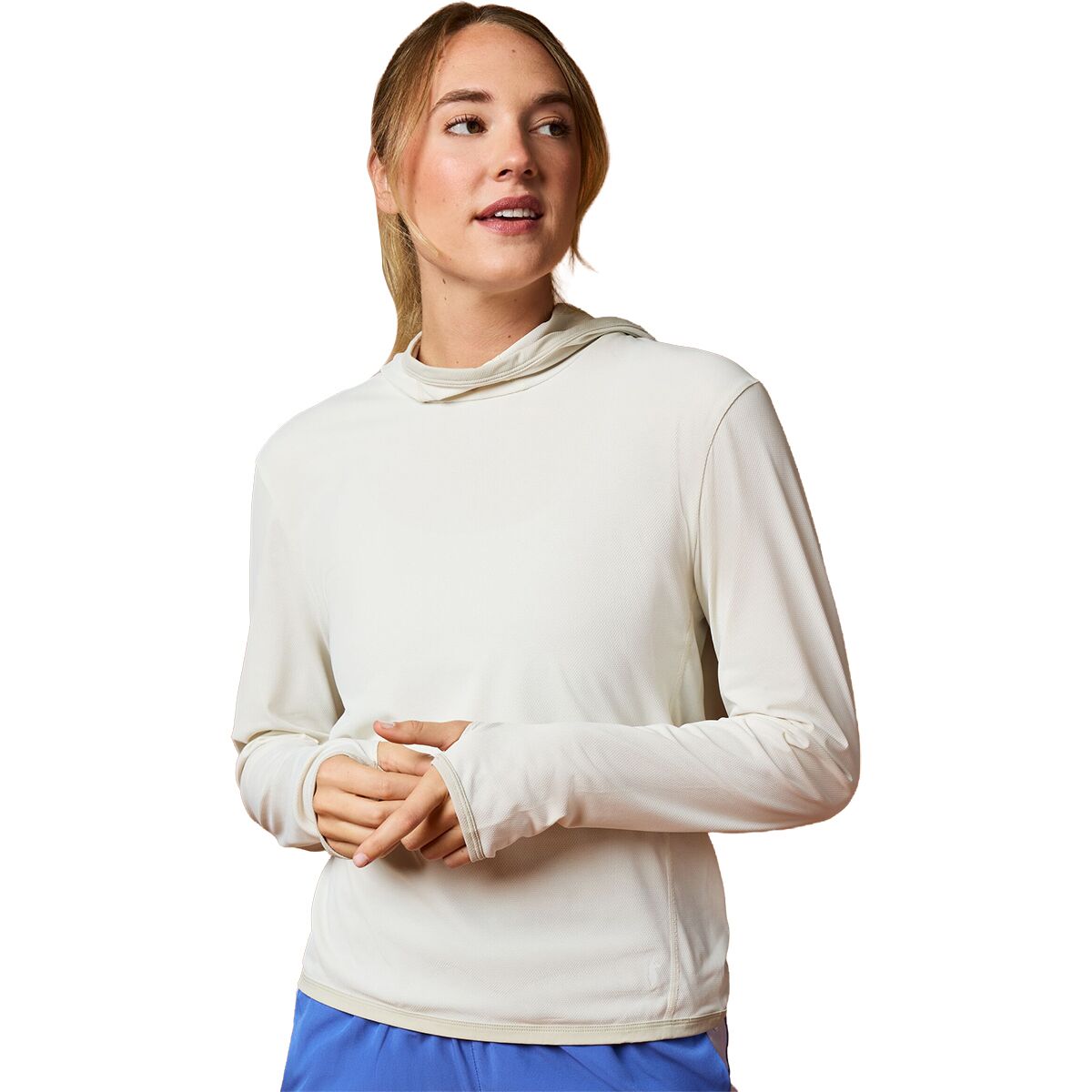 Image of Cotopaxi Sombra Sun Hoodie - Women's Chalk, L