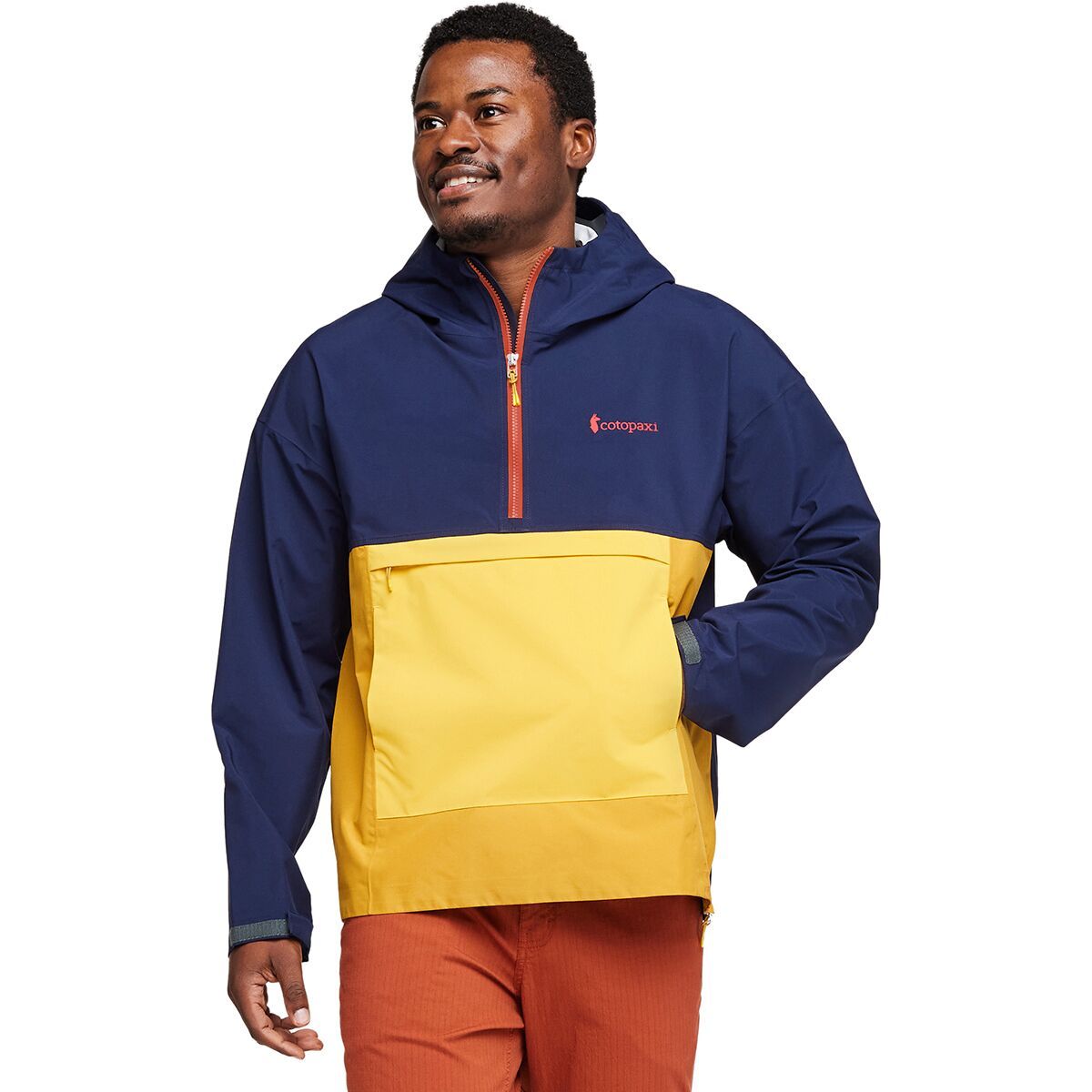 Cotopaxi Cielo Rain Anorak - Men's Maritime & Amber, XS
