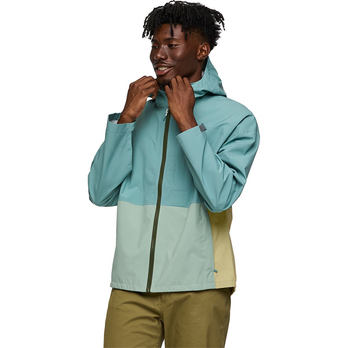 Image of Cotopaxi Cielo Rain Jacket - Men's Bluegrass/Silver Leaf, M