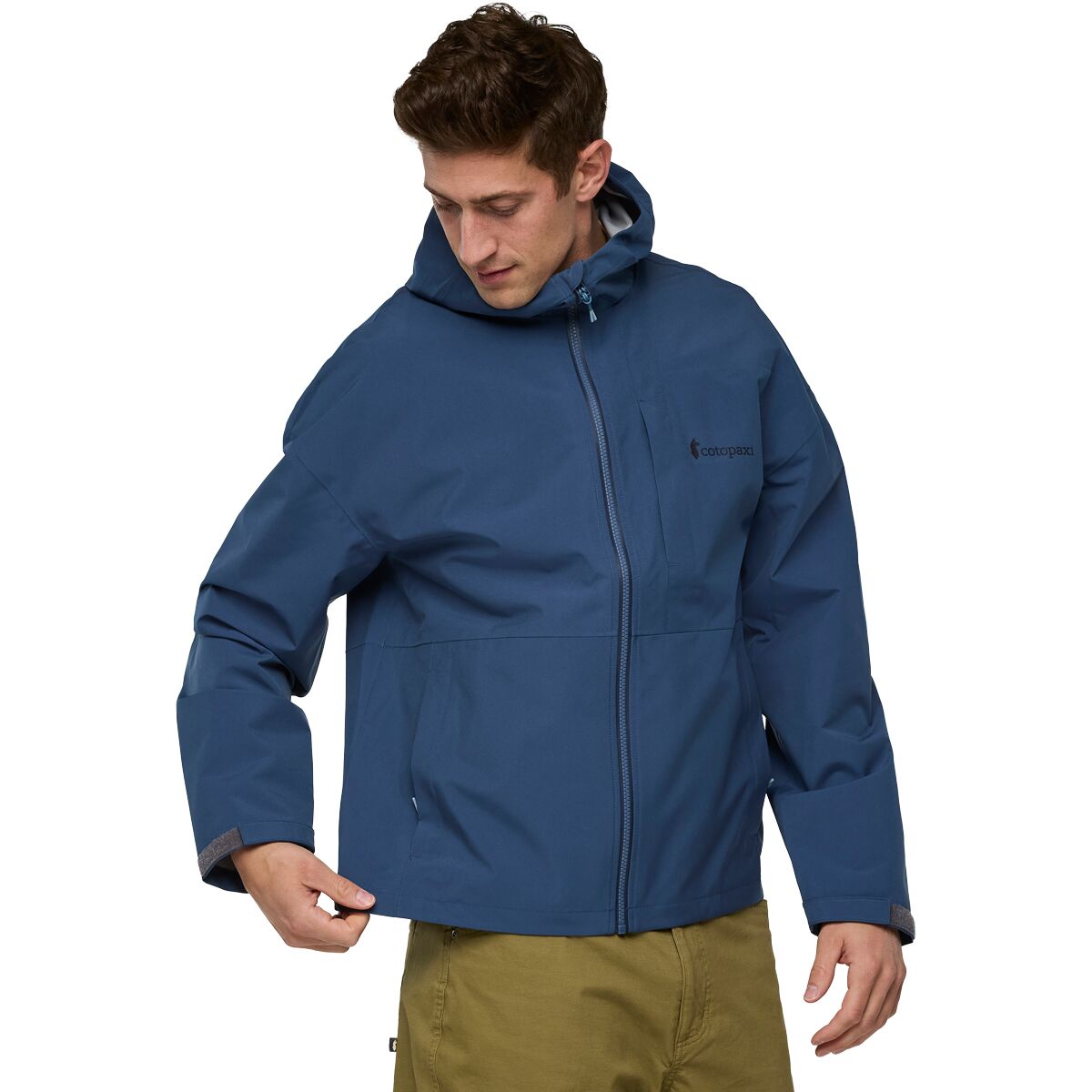 Image of Cotopaxi Cielo Rain Jacket - Men's Deep Sea, M