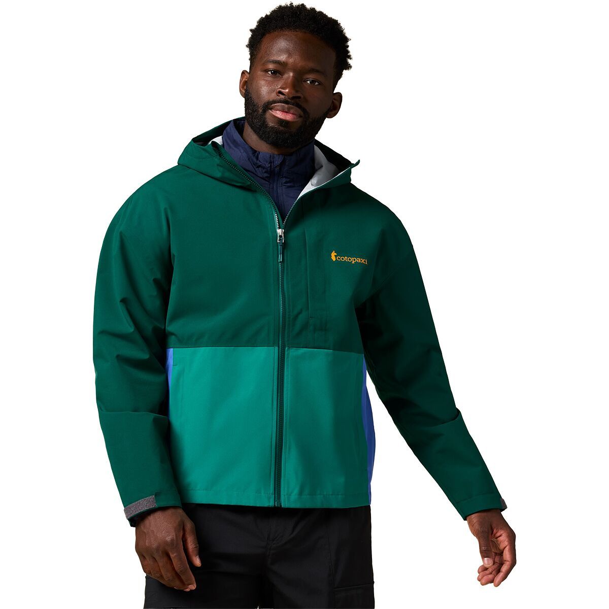 Image of Cotopaxi Cielo Rain Jacket - Men's Kale/Malachite, L