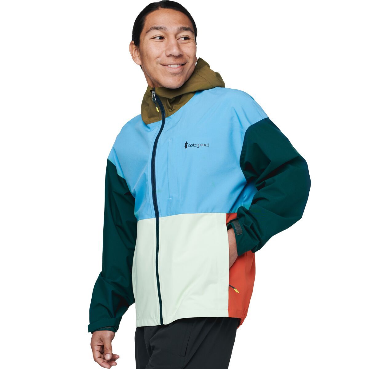 Cotopaxi Cielo Rain Jacket - Men's River/Deep Ocean, M