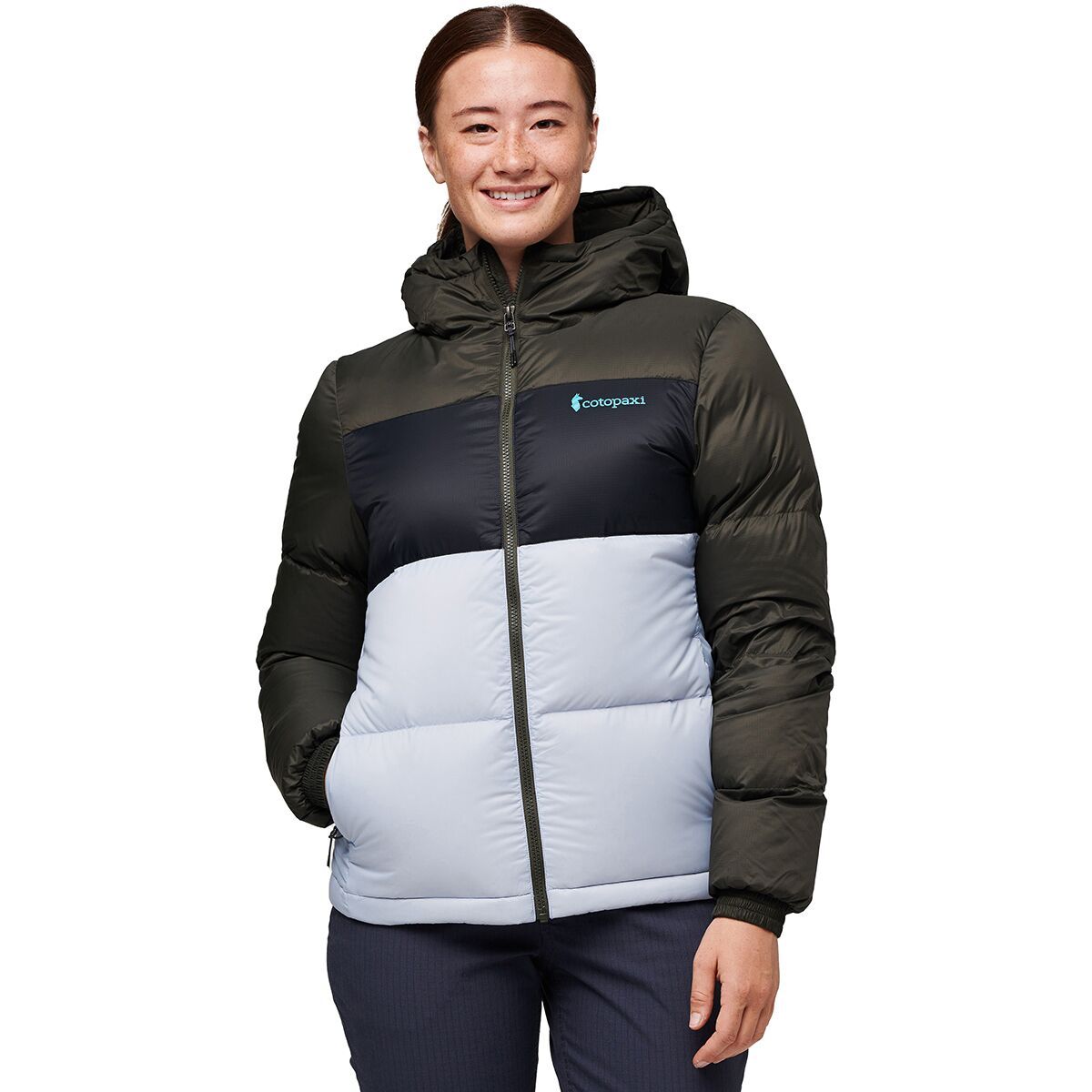 Cotopaxi Solazo Hooded Down Jacket - Women's Iron/Storm, S