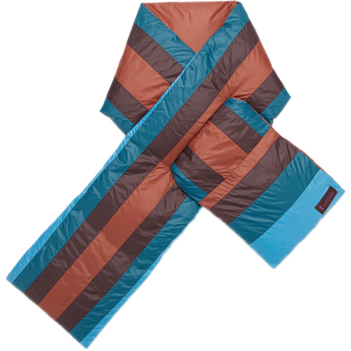 Cotopaxi Fuego Down Scarf Rusty Stripes, One Size