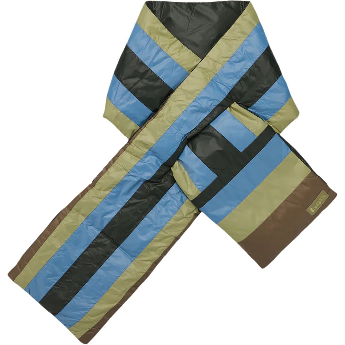 Image of Cotopaxi Fuego Down Scarf Woods Stripes, One Size
