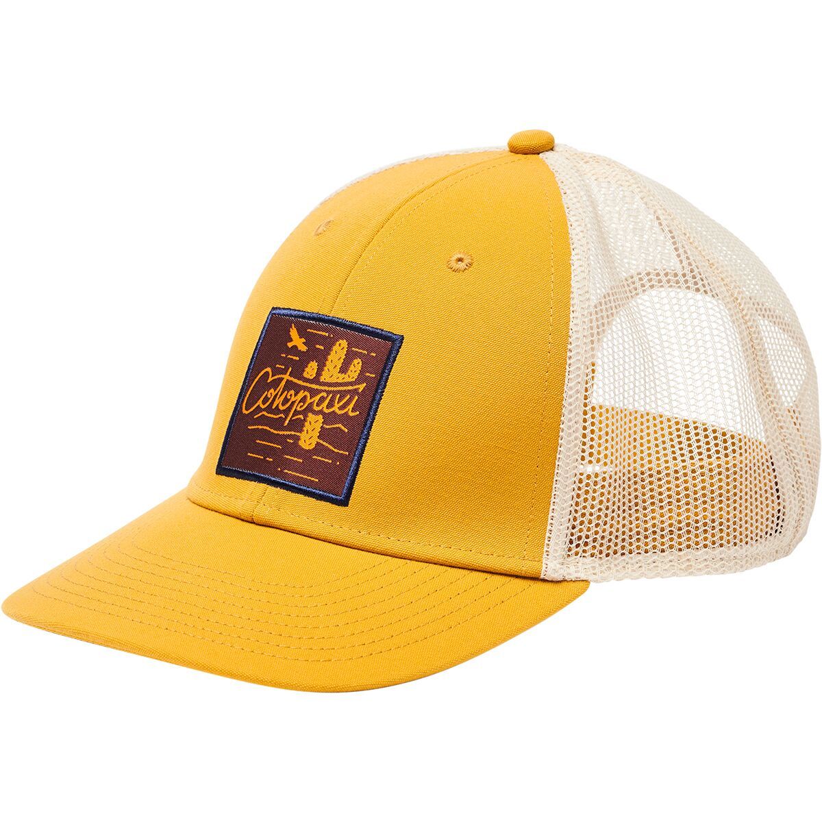 Cotopaxi Hello Cactus Trucker Hat Amber, One Size