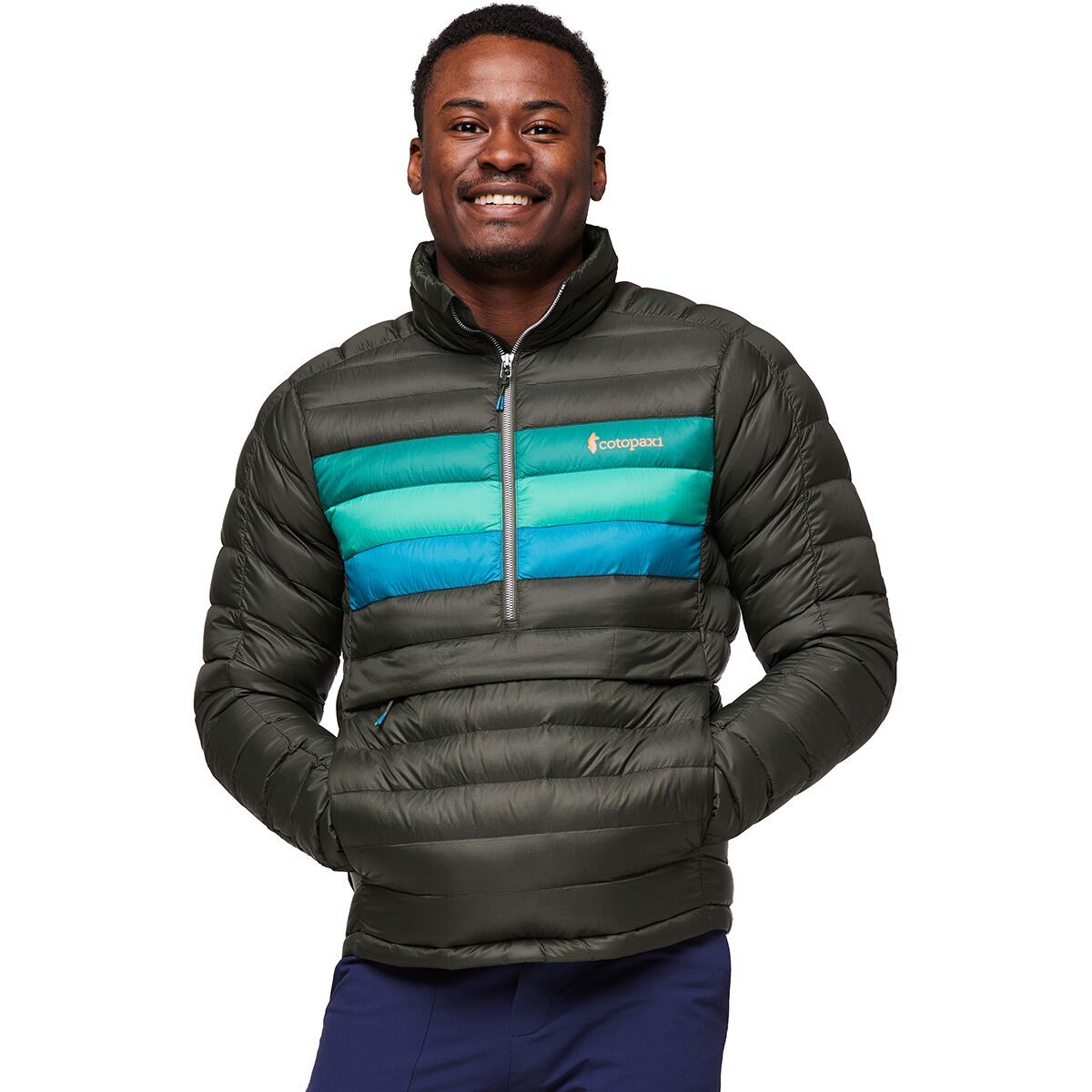 Cotopaxi Fuego Down Pullover - Men's Woods Stripes, XXL