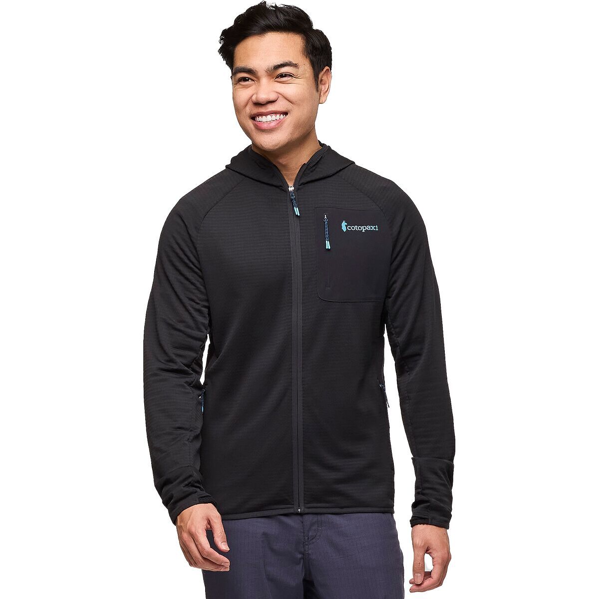 Image of Cotopaxi Otero Fleece Full-Zip Hooded Jacket - Men's Cotopaxi Black, XL