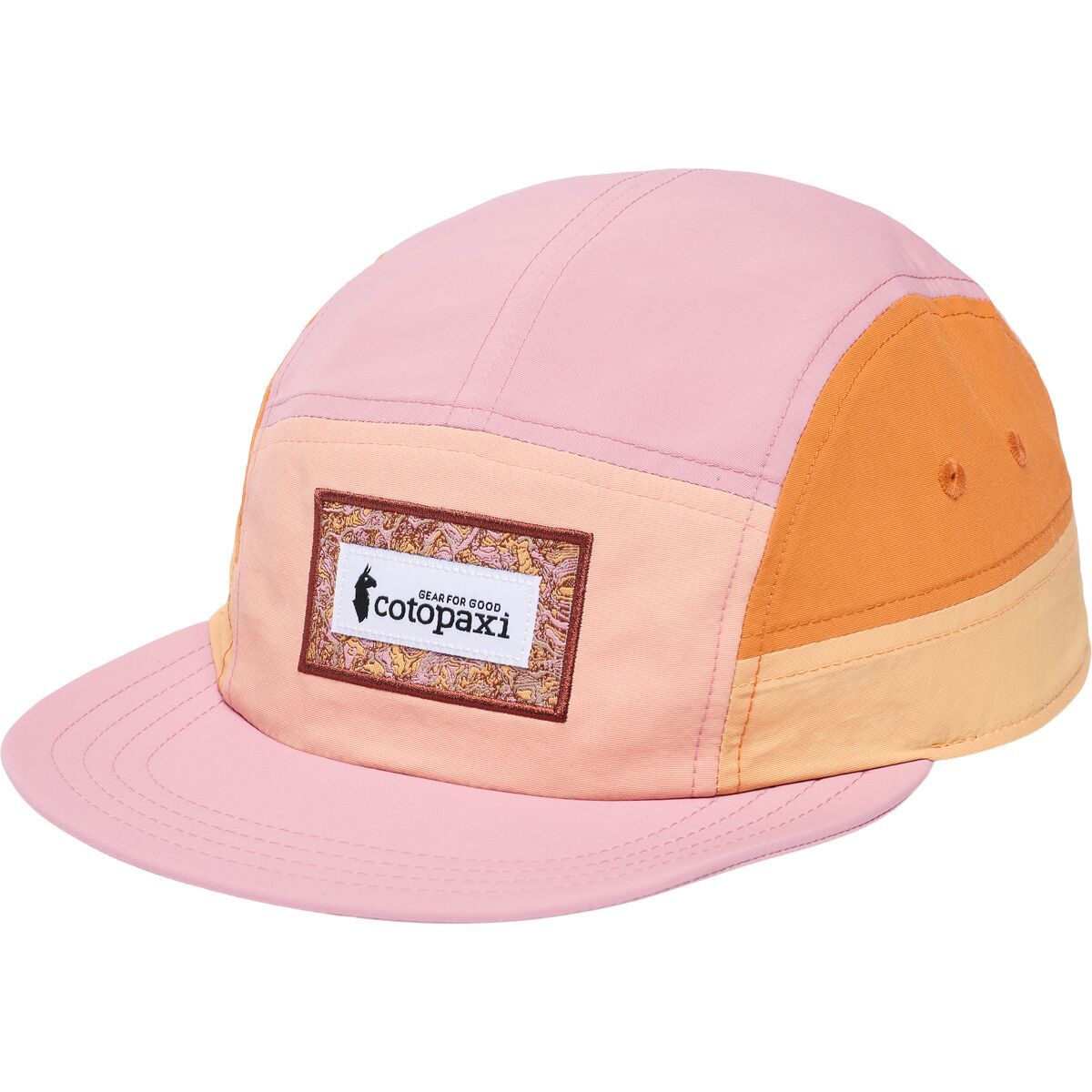 Cotopaxi Altitude Tech 5-Panel Hat Apricot And Rose, One Size