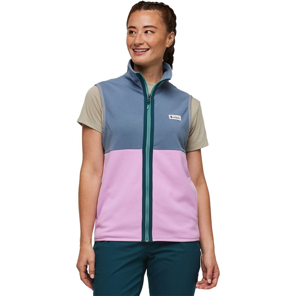 Cotopaxi Amado Fleece Vest - Women's Tempest/Orchid Bloom, S
