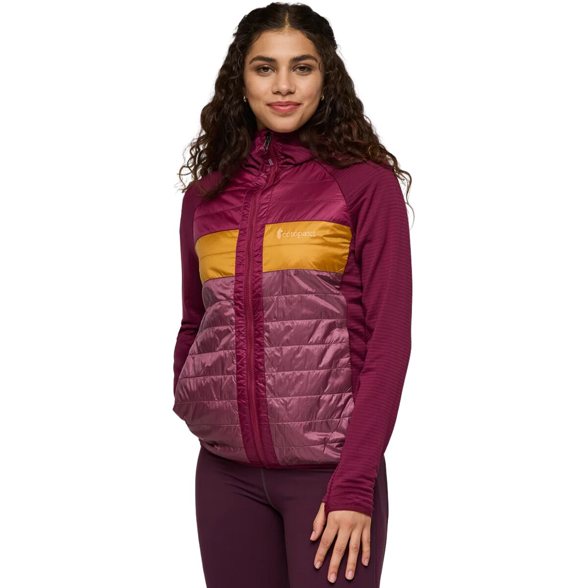 Image of Cotopaxi Capa Hybrid Insulated Hooded Jacket - Women's Jam/Fig, L