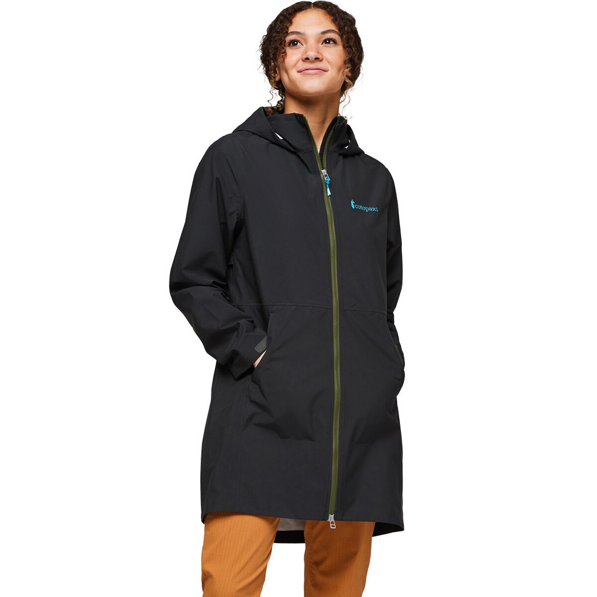Image of Cotopaxi Cielo Rain Trench - Women's All Black, XS