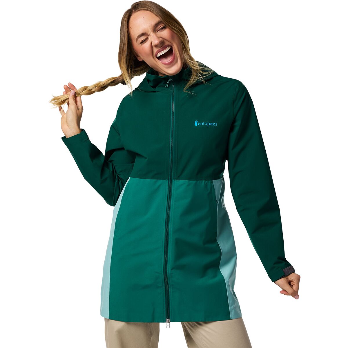 Image of Cotopaxi Cielo Rain Trench - Women's Kale and Malachite, XL
