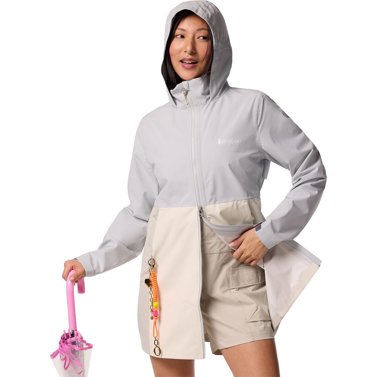 Image of Cotopaxi Cielo Rain Trench - Women's Vapor and Chalk, XS