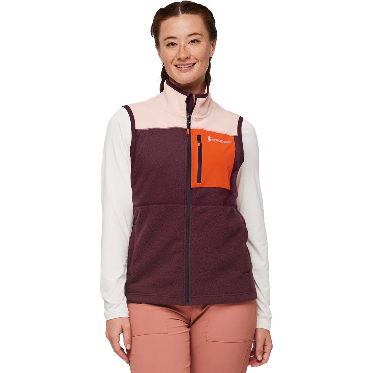 Cotopaxi Abrazo Fleece Vest - Women's Rosewood/Wine, XS