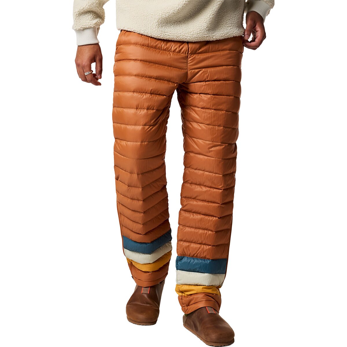 Image of Cotopaxi Fuego Down Pant - Men's Whiskey Stripes, XL
