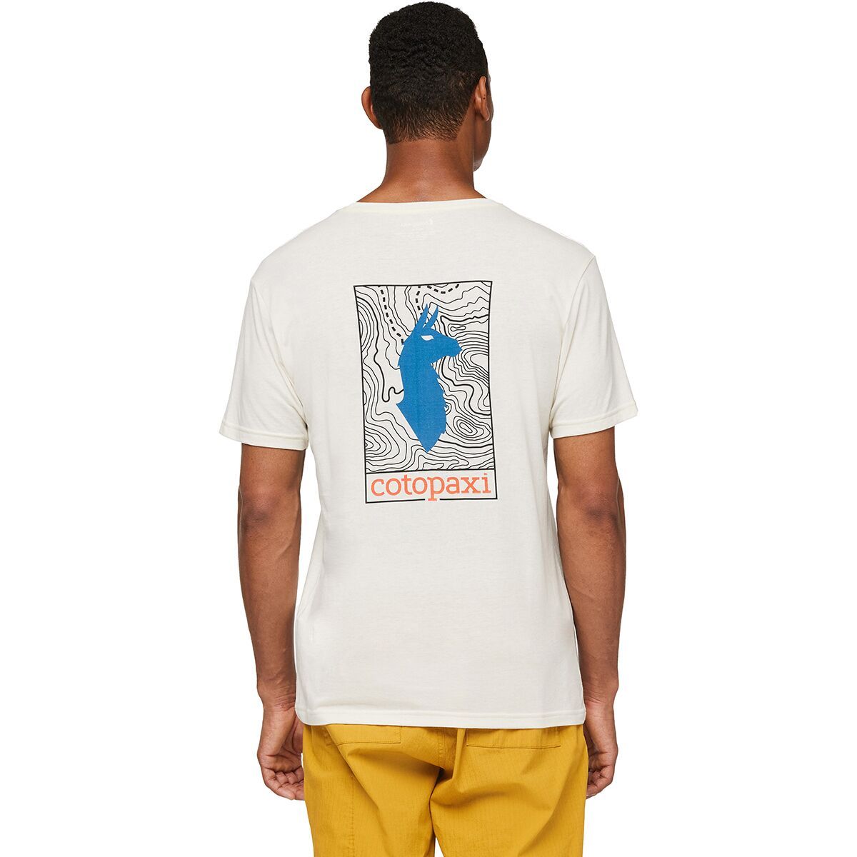 Cotopaxi Llama Map Organic T-Shirt - Men's Bone, L