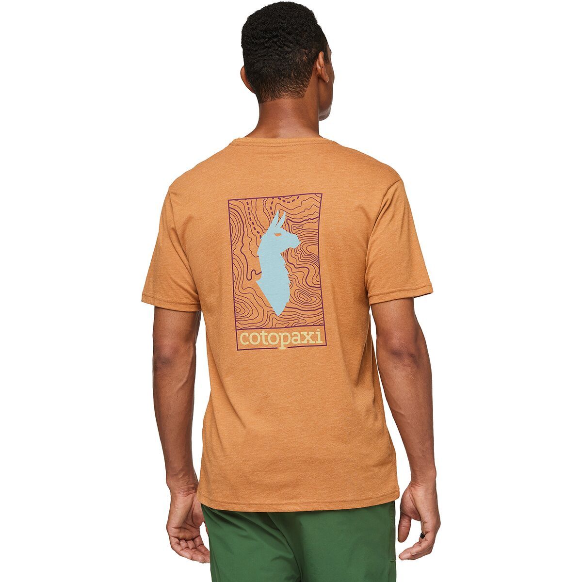 Cotopaxi Llama Map Organic T-Shirt - Men's Saddle, XL