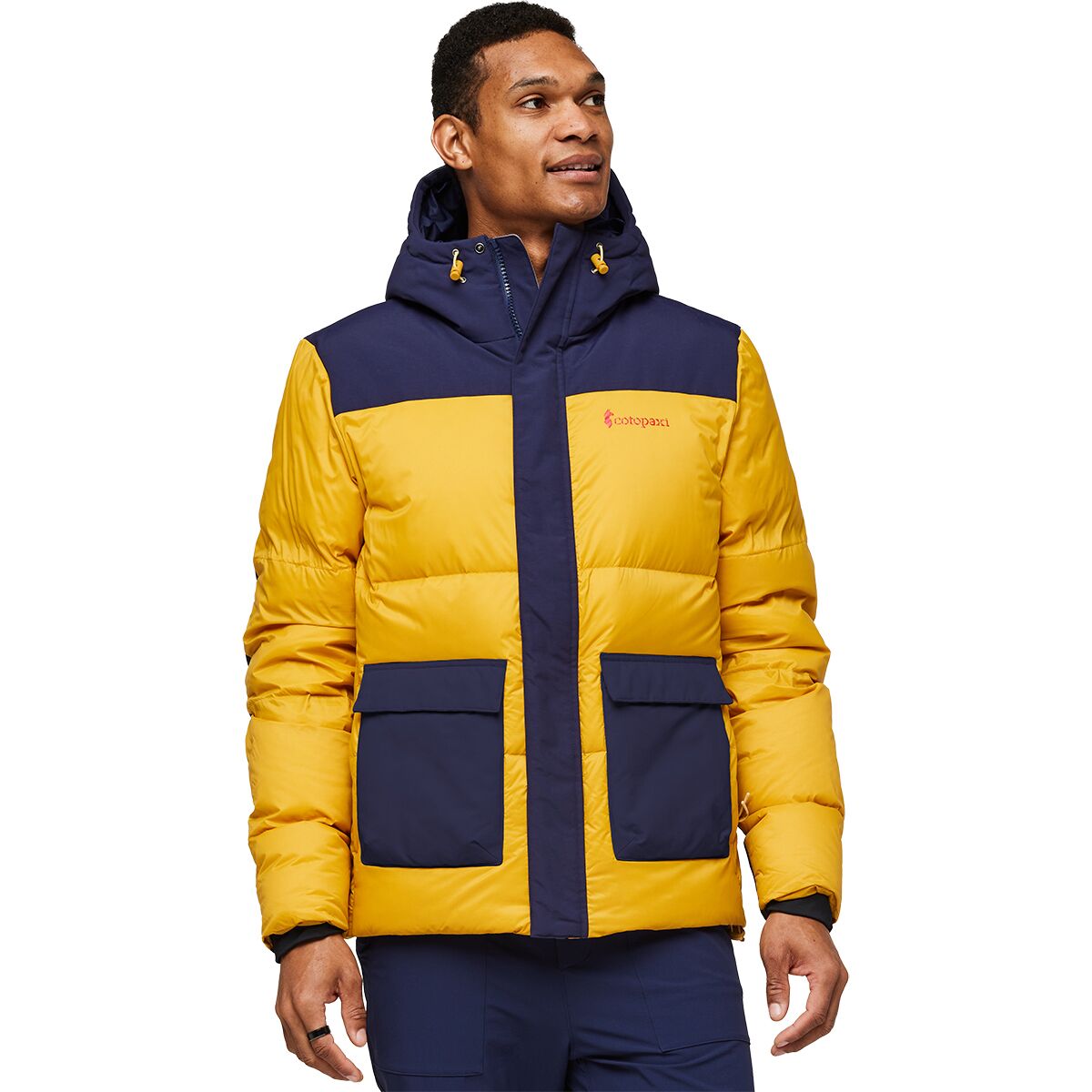 Image of Cotopaxi Solazo Down Parka - Men's Maritime/Amber, XXL