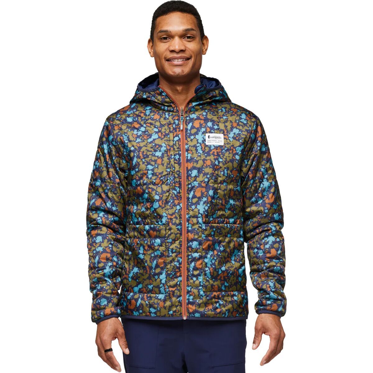 Cotopaxi Teca Calido Print Hooded Jacket - Men's Drop Cloth, M