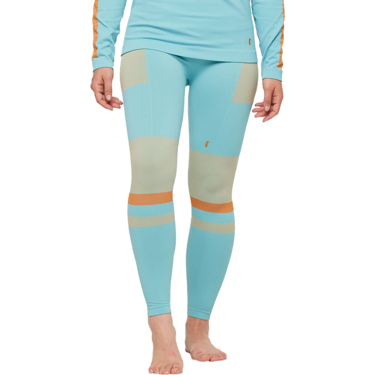 Cotopaxi Debajo Seamless Baselayer Tight - Women's Bluebird Stripes, M