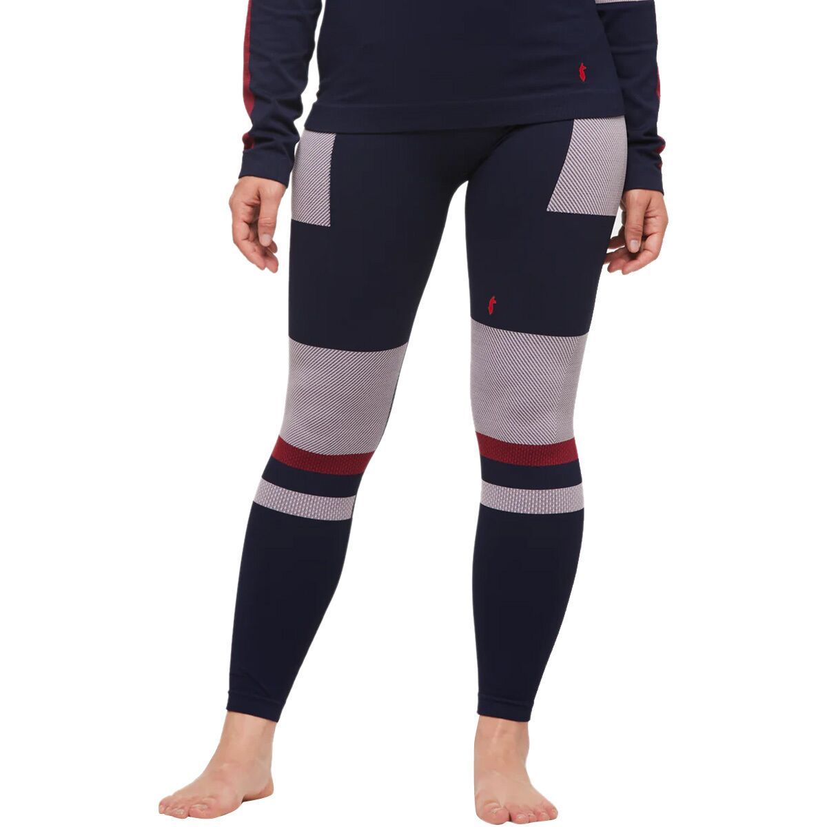 Cotopaxi Debajo Seamless Baselayer Tight - Women's Ink Stripes, L