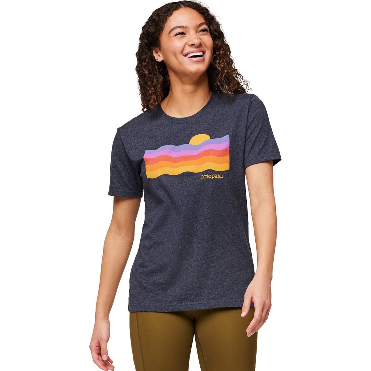 Cotopaxi Disco Wave Organic T-Shirt - Women's Graphite, L