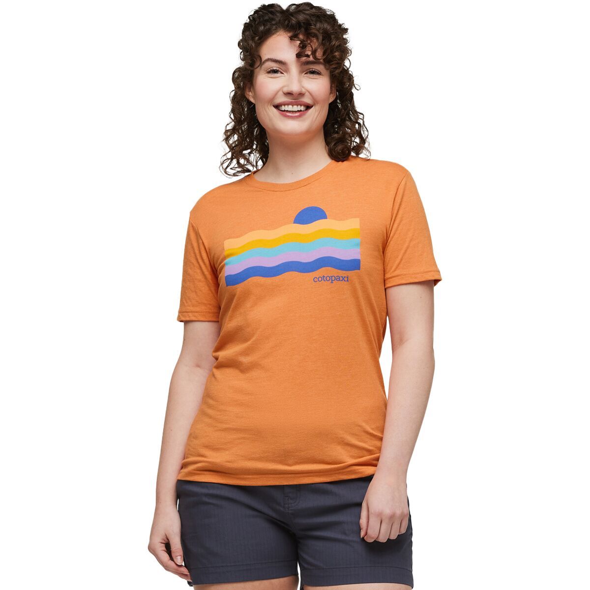 Cotopaxi Disco Wave Organic T-Shirt - Women's Tamarindo, XL