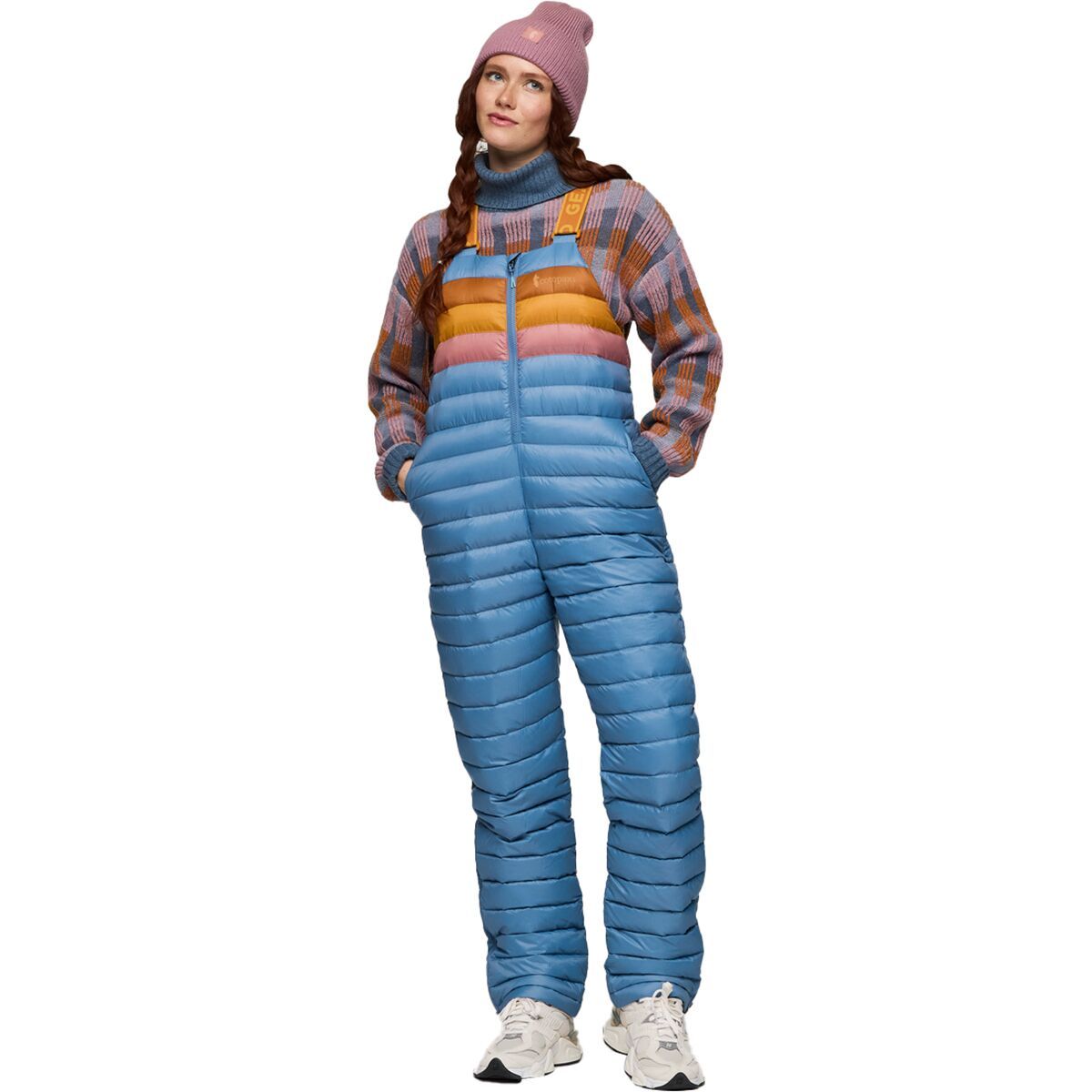 Image of Cotopaxi Fuego Down Overall - Women's Fjord Stripes, L
