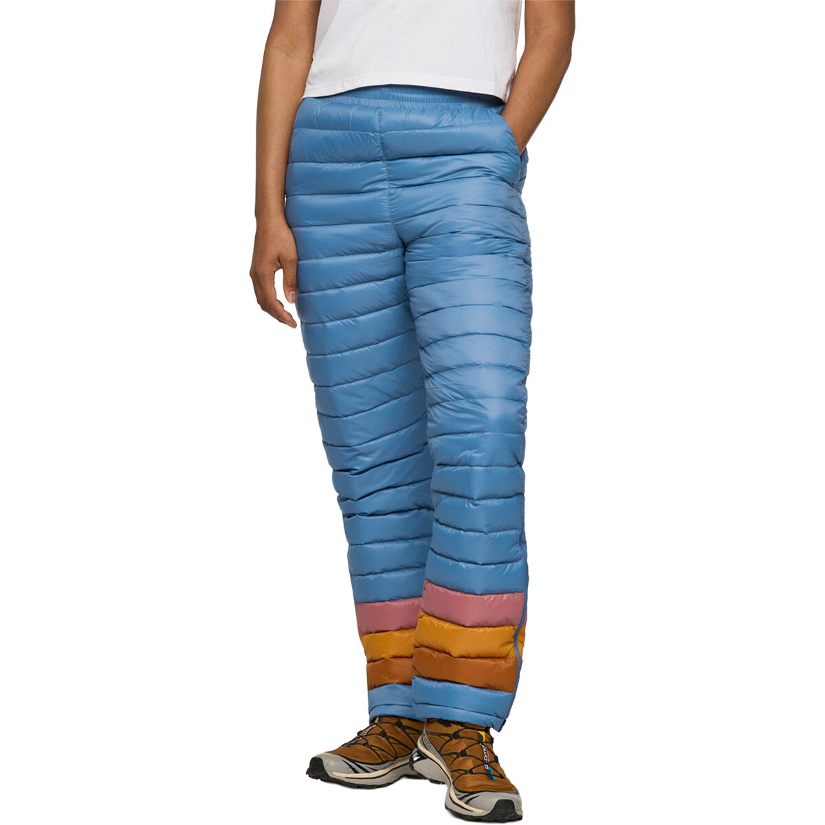 Image of Cotopaxi Fuego Down Pant - Women's Fjord Stripes, L