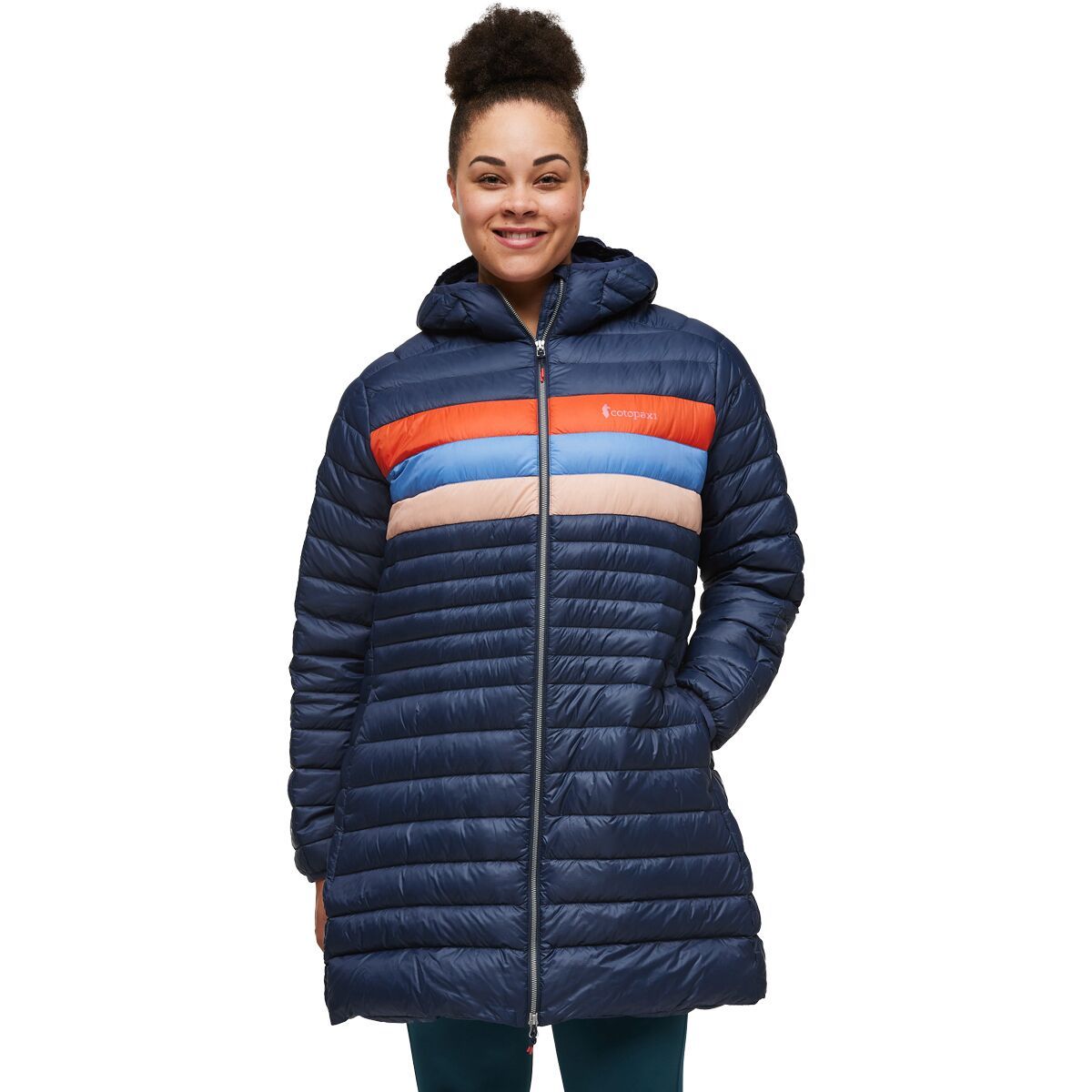 Cotopaxi Fuego Down Parka - Plus Size - Women's Ink Stripes, 4X