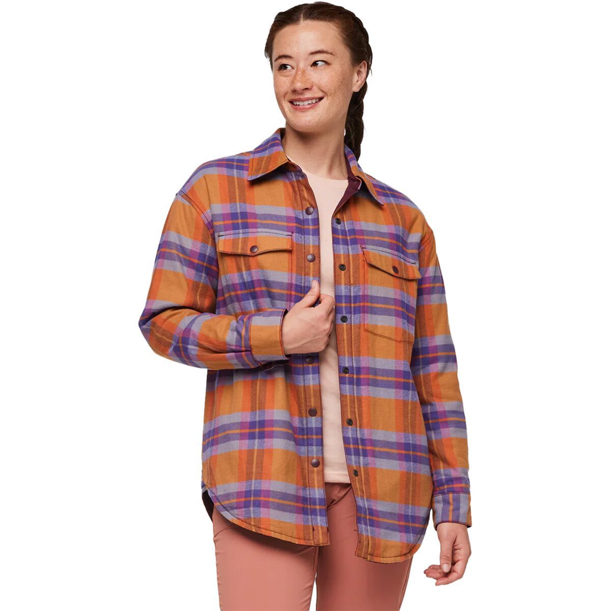 Cotopaxi Salto Insulated Flannel Jacket - Women's Saddle Plaid, S